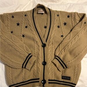 Taylor Swift “Fearless”Cardigan with Black Star Accents. Size xs/sm